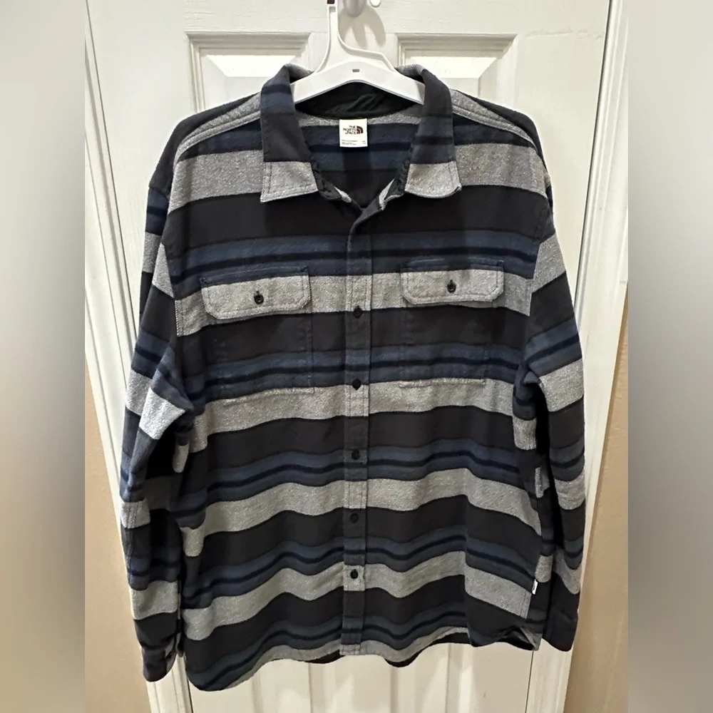 THE NORTH FACE Men's Flannel Shirt size XXL gray